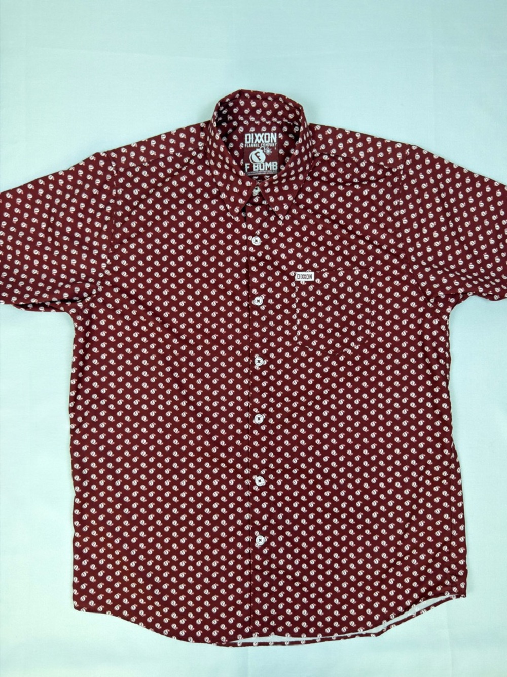 DIXXON “F Bomb” Button Up Shirt Size L - Picture 3 of 7